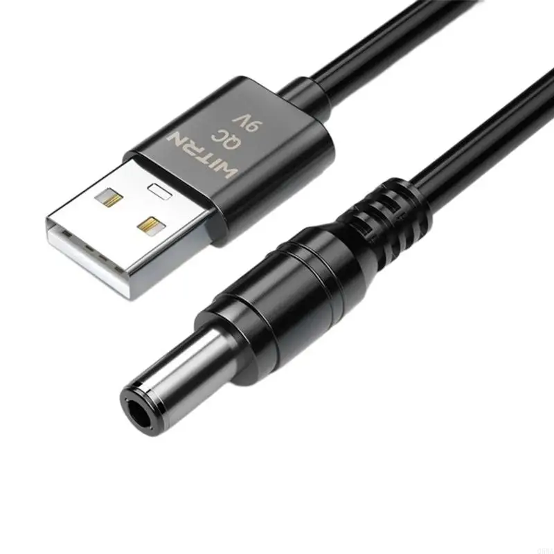 Q5WA Dây nguồn Dây điện USB-A PD12V 9V đến DC5.5X2,5mm cáp kích hoạt kích hoạt cho bộ định tuyến