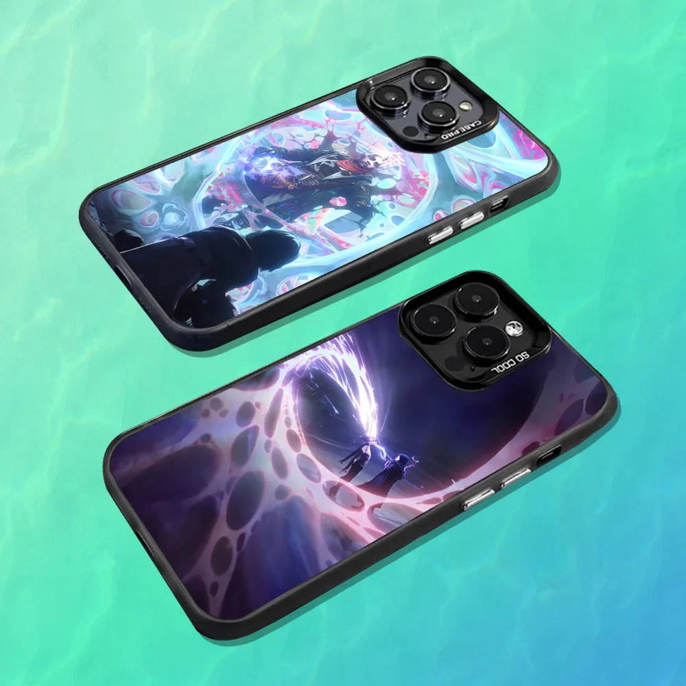 

V-Victor A-Arcane Animation Phone Case For iPhone 16,15,14,13,12,11,Mini,Pro,MAX Black Matte Shockproof Cover