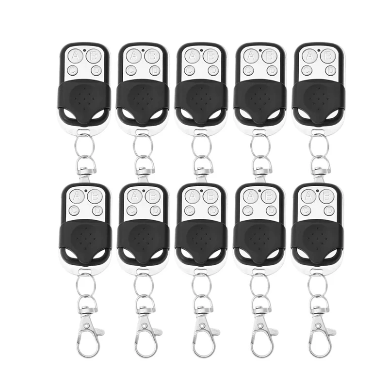 10 Pcs Garage Door Remote Control 433Mhz For Car Garage Door Gate Cloning Remote Control Key