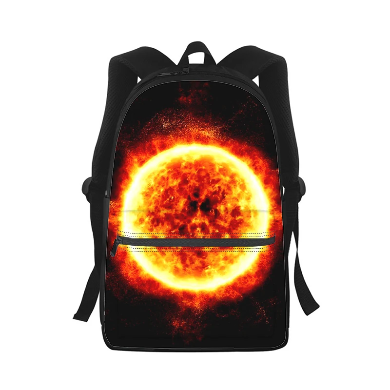 Art Sun Männer Frauen Rucksack 3D-Druck Mode Student Schultasche Laptop Rucksack Kinder Reise Umhängetasche