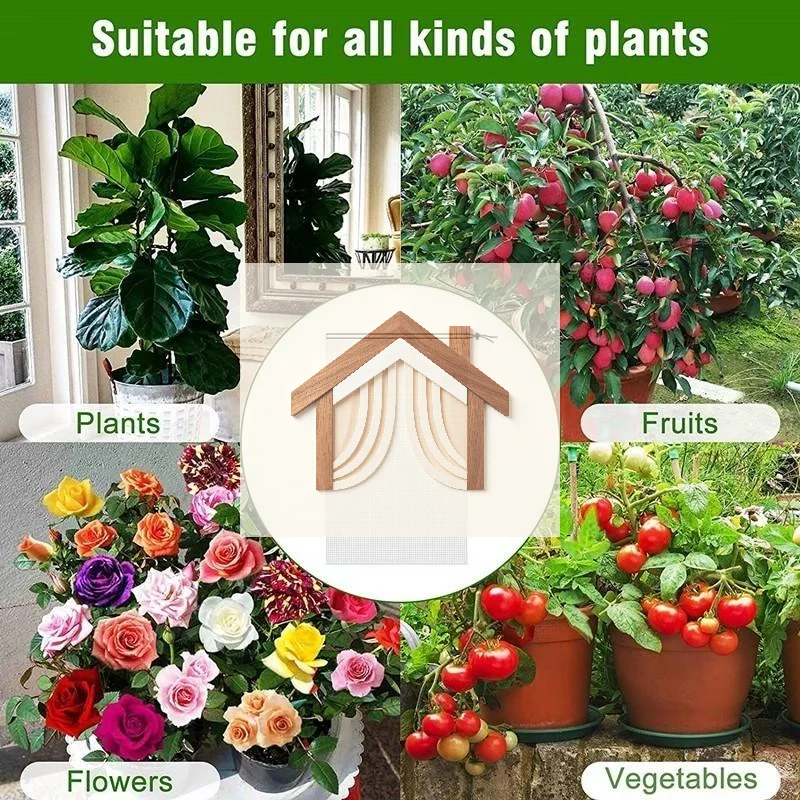 Plant Protection Netting Anti-Bird Anti-Insect Tree Cover Mesh Heavy Duty Tear Resistant Large Size for Garden Fruit Vegetable