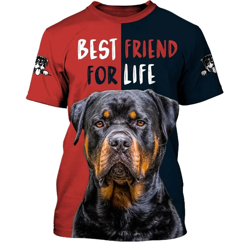 New Pitbull Graphic T Shirt for Men T-shirt 3D Dog Doggy Printed Tops Tee Shirts Womens Clothing O-Neck Funny Kids Short Sleeve