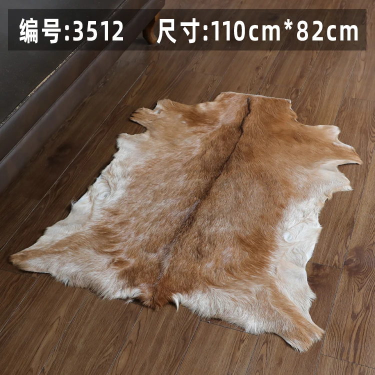 Unique Natural Goat leather Rug Wool Leather Chair Cushion Carpet for living room cat mattress dog beds real 110cm82cm fur