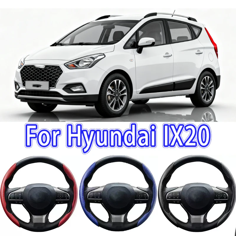 

For Hyundai IX20 Car Steering Wheel Cover 38CM Anti-Slip Suede Steering Wheel Cover Auto Decoration Accessory