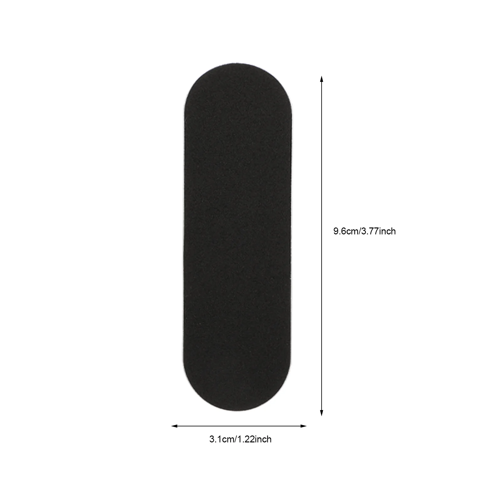 10 pezzi adesivo antiscivolo per skateboard da dito viscosità affidabile quantità adeguata nastro adesivo per tastiera nero mini nastro per skateboard