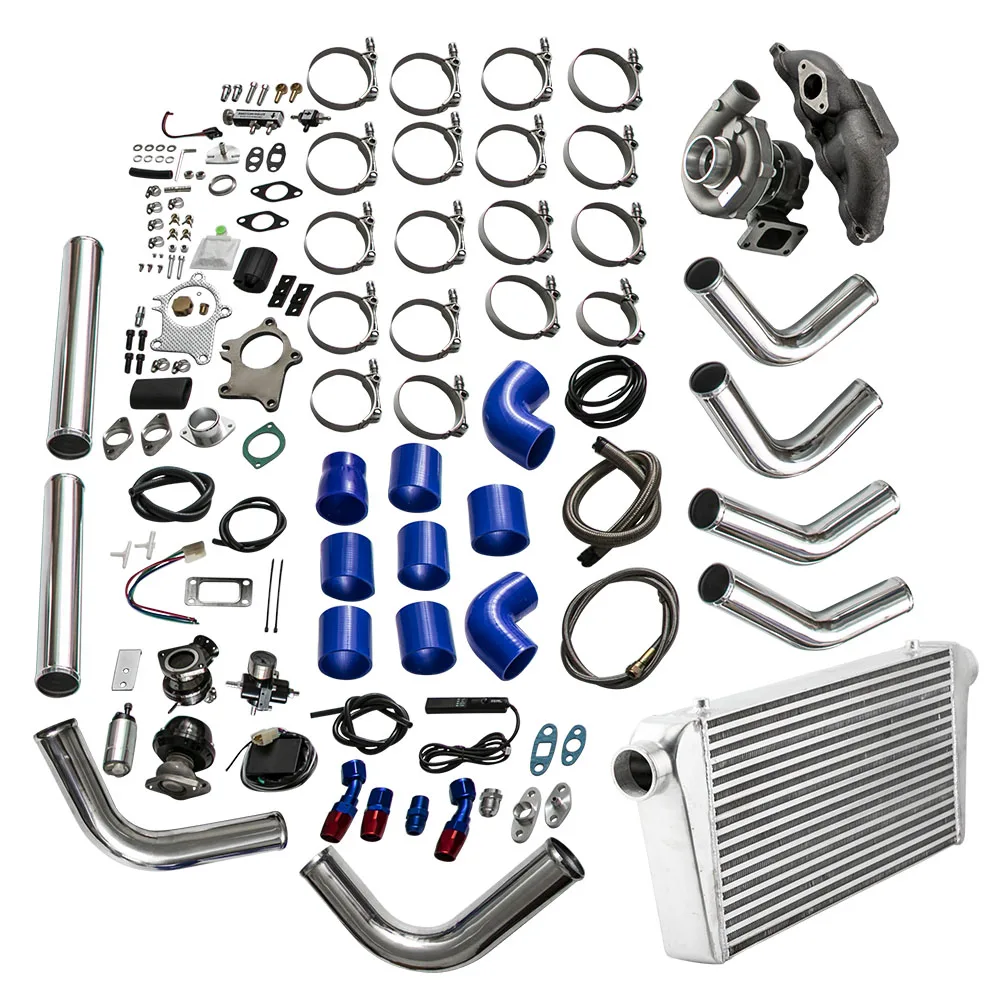 Kit turbo T3/T4 per Honda CIVIC Acura RSX K20 SI 02-06 Intercooler+Tubo+Pompa olio+Lenza olio+BOV