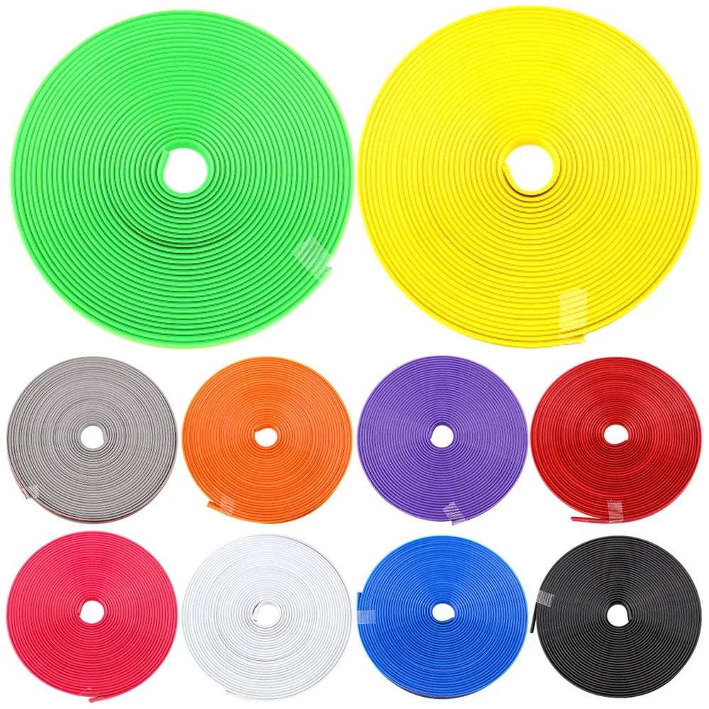 

Universal 8M Car Tires Styling Mouldings Rim Protect Strip Wheel Edge Protector Car Wheel Sticker Tire Protection Care Covers