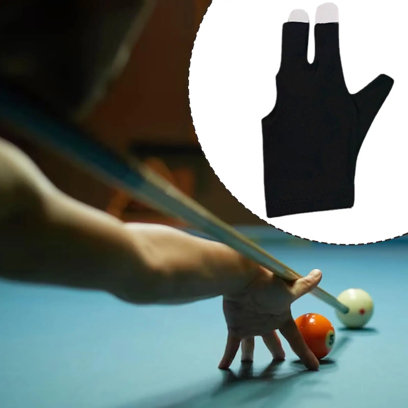 

Three billiards glove, snooker cue glove, non-slip breathable, snooker cue
