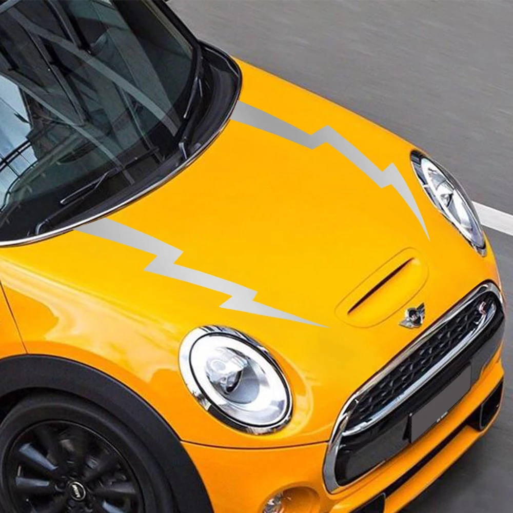 2 шт., наклейки на крышку капота автомобиля Mini Cooper S JCW F55 F56 R55 R56