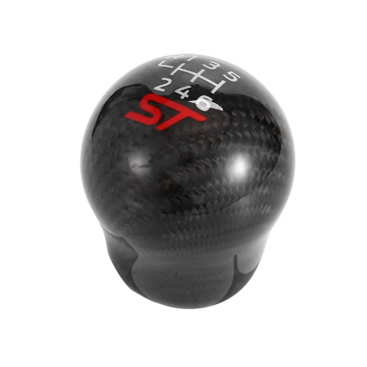 6 Speed Car Racing ST Carbon Fiber Gear Shift Knob for Ford Focus ST RS Fiesta ST