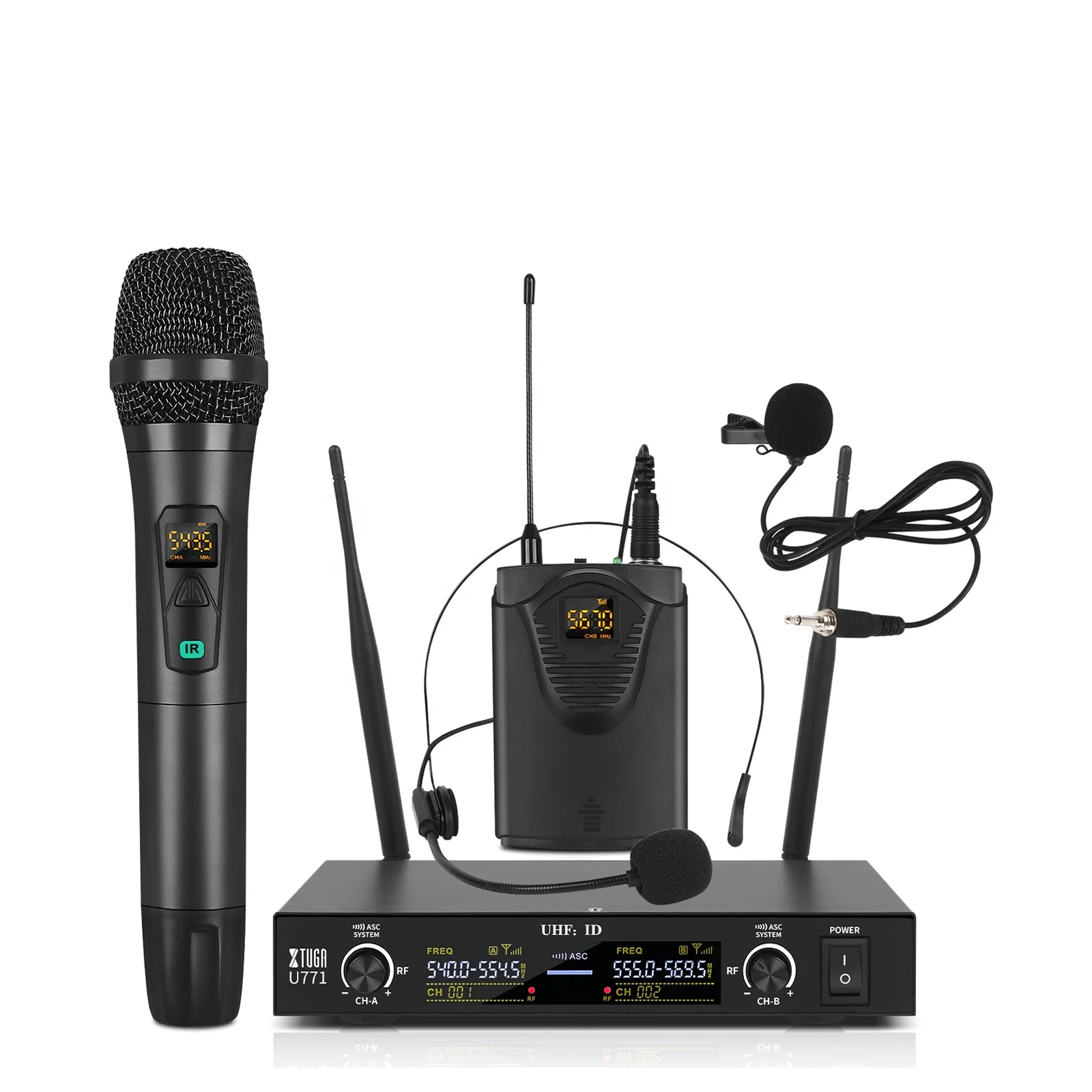 Xtuga U771 Guangdong Easy Using Performance Microfone Sem Fio Profissional Microphone Sans Fil