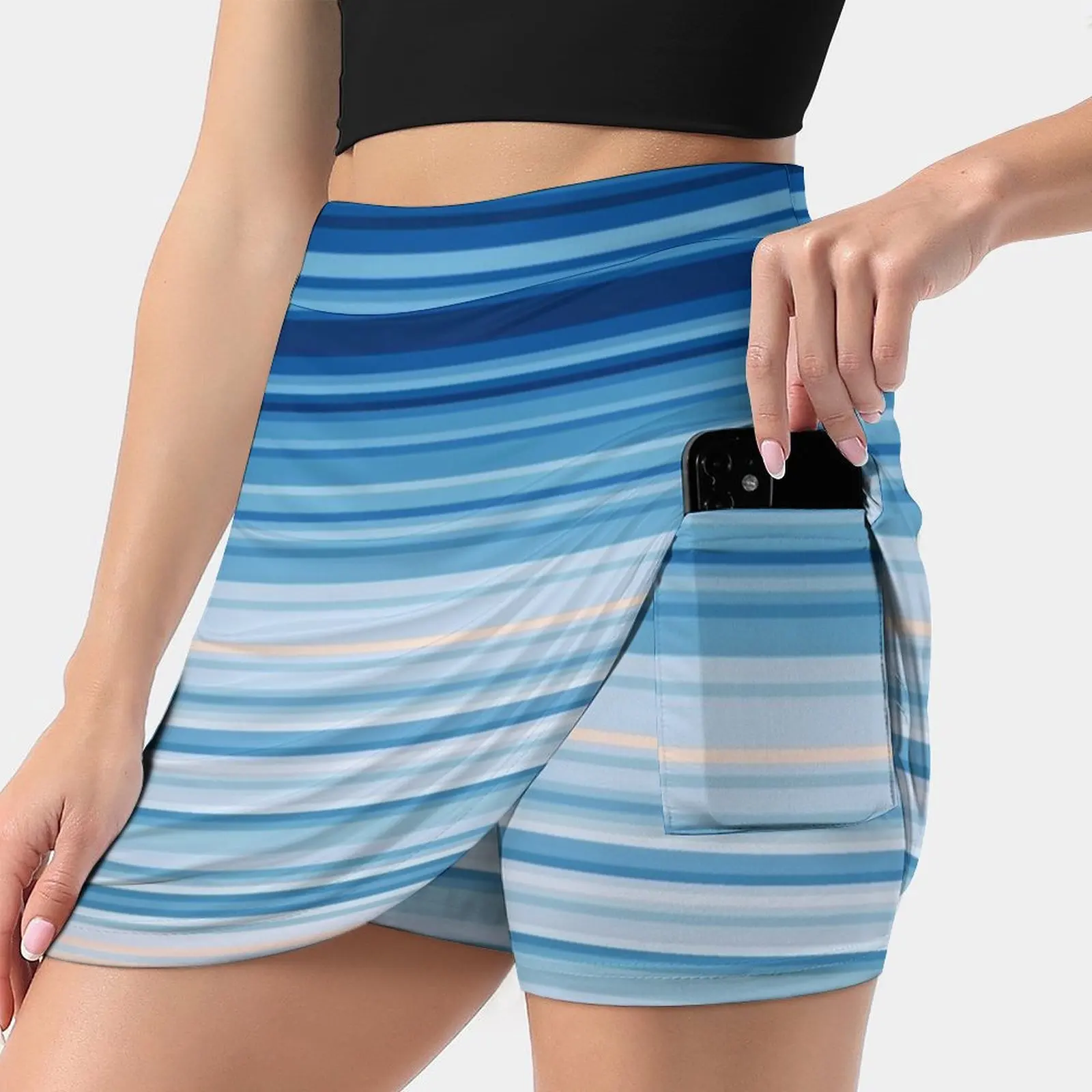 Warming Stripes Clothing | Quaschning Scientists For Future Women's skirt Mini Skirts A Line Skirt With Hide Pocket Climate