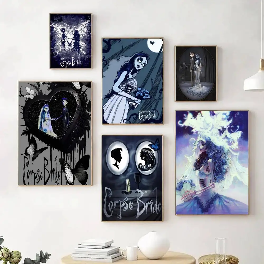 Cartoon Hot Anime Movie C-Corpse B-Bride Manga Posters Fancy Wall Sticker for Living Room Bar Decoration Wall Decor