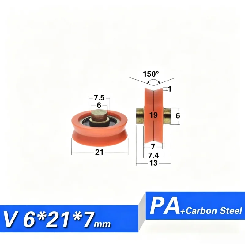 20 Stück 626 625 604 POM V-Nut-Typ mit Welle, Fenster-Tür-Schieberad, Rollenlager, ROLLENRAD 20/21/22/26mm, NICHT-STANDARDSIZE – Detail 11