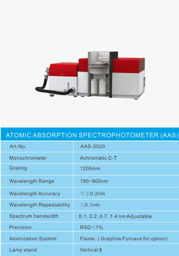 Wincom AAS-3520 Atomic Fluorescence Ft-ir Ftir Spectrophotometer Ftir Spectrometer