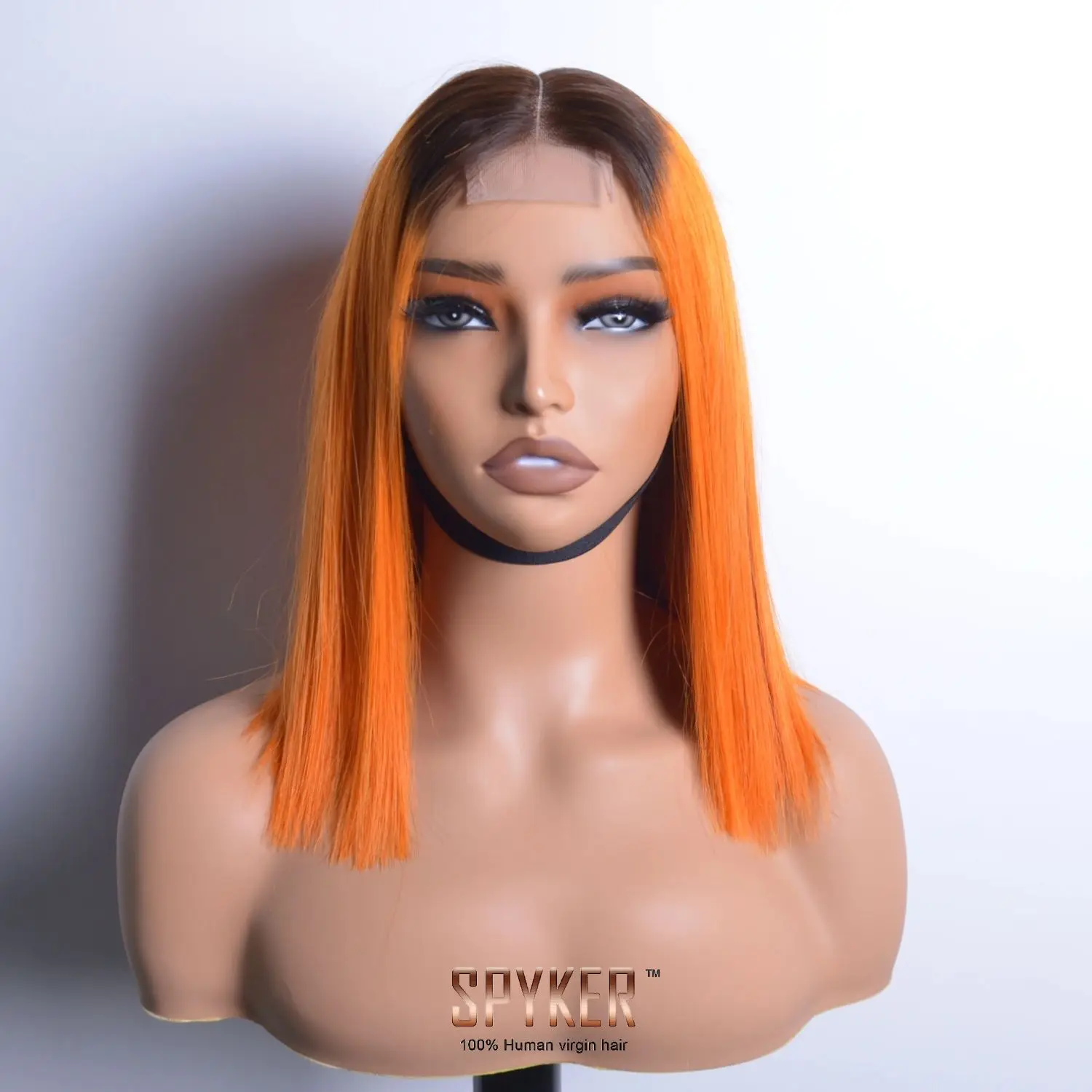 Choice Day Big Sale Color T1B/350 Double Drawn Straight 2X6 Lace BOB Wigs Orange Ginger Ombre Color Lace Closure Wigs Human Hair