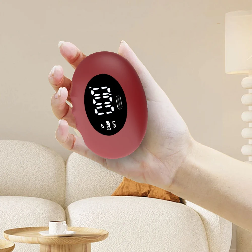 180KG Digital Grip Strength Trainer Rechargeable Hand Grip Exerciser Silicone Hand Dynamometer LED Display for Strength Training