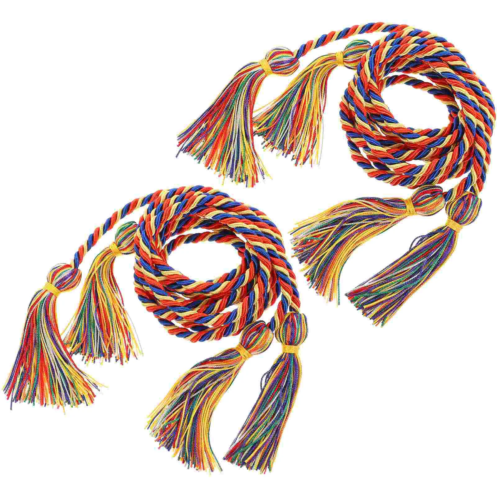 2 Pcs Honor Rope Lasting Tassel Graduation Supplies Hanging Pendants Tassels Polyester Doctor Bachelor Hat