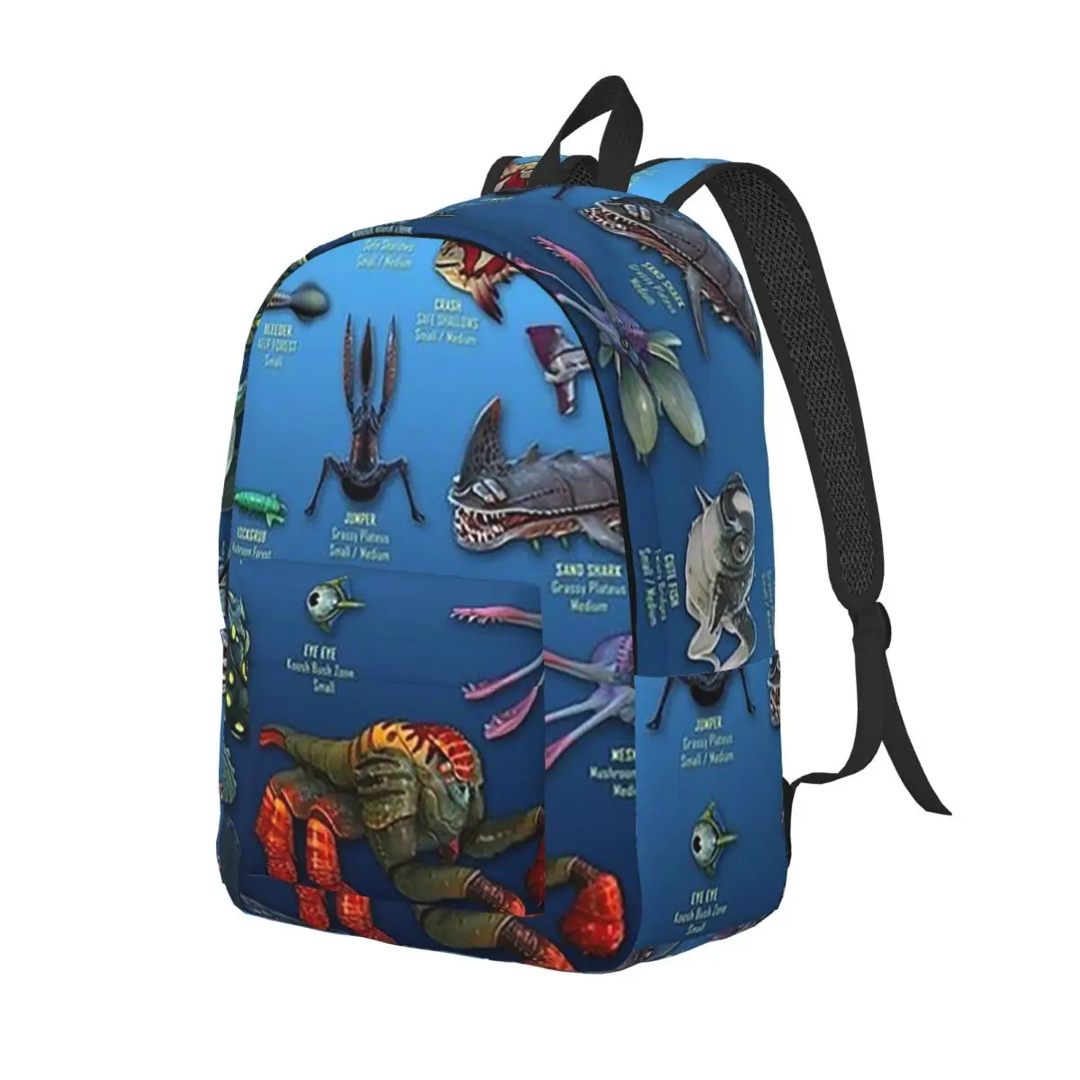 Cartoon Popular Funny Subnautica Below Zero Student Backpack School Bag Travel Daypack for Boys Girls Bookbag Shoulder Bags