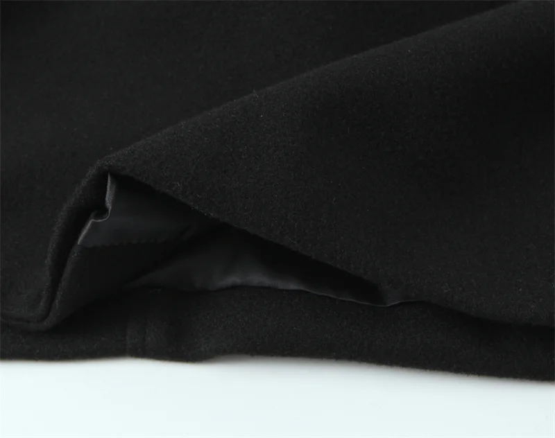 معطف نسائي فضفاض طويل Sve لخريف وشتاء جديد Sle أزرار صف مزدوج مزين بالذهب ملابس خارجية متوسطة الطول للتنقل #5