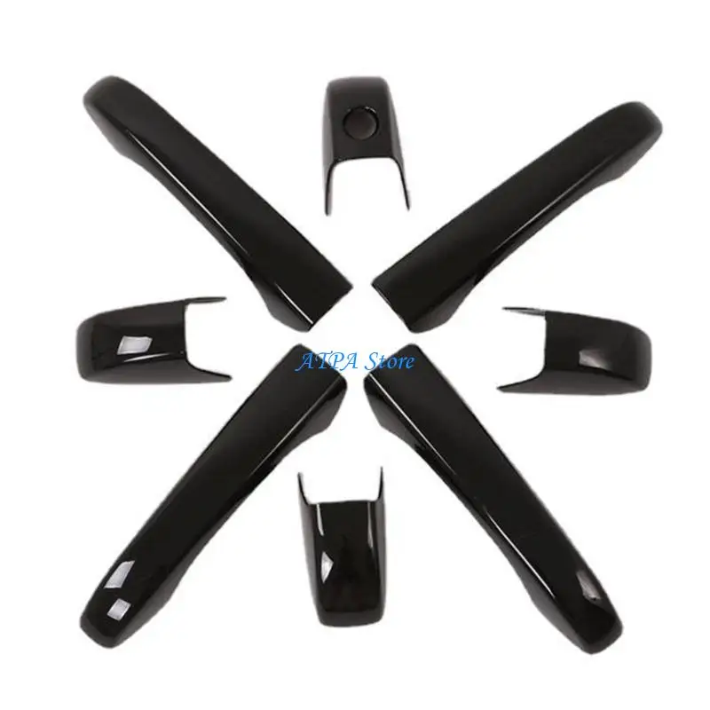 

U13C 4PCS Strong ABS Exterior Handle Covers Improved Grip for Multiple Automotive