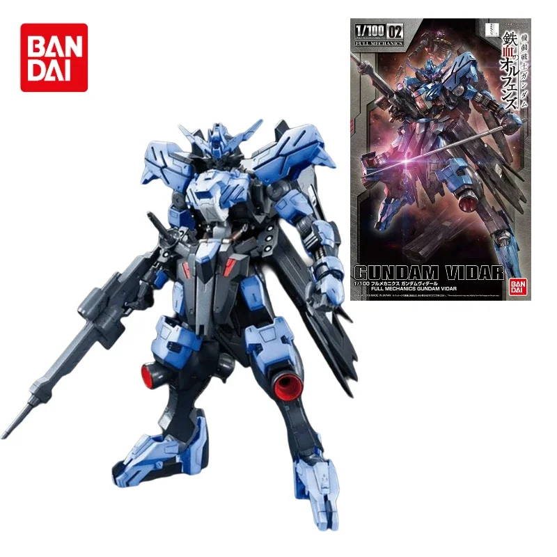 Bandai-Gundam Vidar Assembly Anime Action Figure Modèle Jouets, Collection Cadeaux pour Enfants, Original, FM, TV, En Stock, 1/100