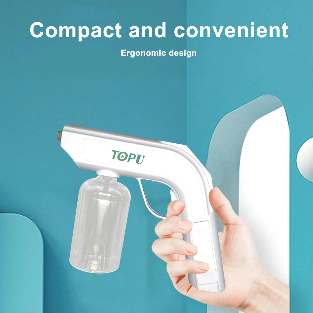 

350/800ML Wireless Electric Sanitizer Sprayer USB Nano Blue Light Steam Spray Gun home garden Disinfection Watering Atomizer