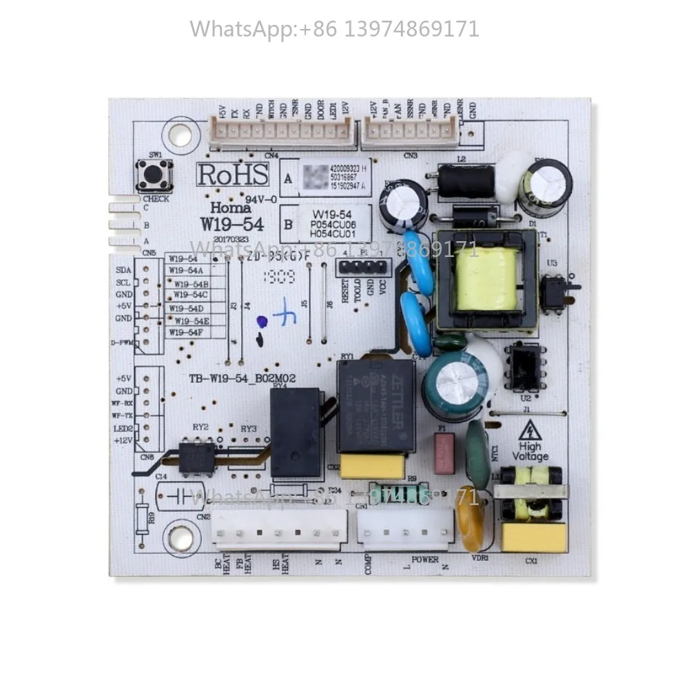 W19-54/A/AV/B/BV/C/D/E/F Control Board For Refrigerator W19-54 Series Circuit PCB Fridge Motehrboard Freezer Spare Parts