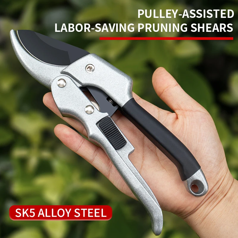 Horticulture Hand Pruner Garden Pruning Shears - Shrub Scissors Orchard Branch Cutting Tool for Farm And Garden Maintenance
