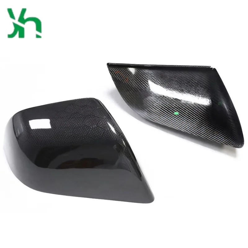 ل تسلا نوع 3 2016-2022 العسل ألياف الكربون مرآة الرؤية الخلفية غطاء الكربون الجاف الجانب الباب مرآة الرؤية الخلفية عصا الزخرفية #4