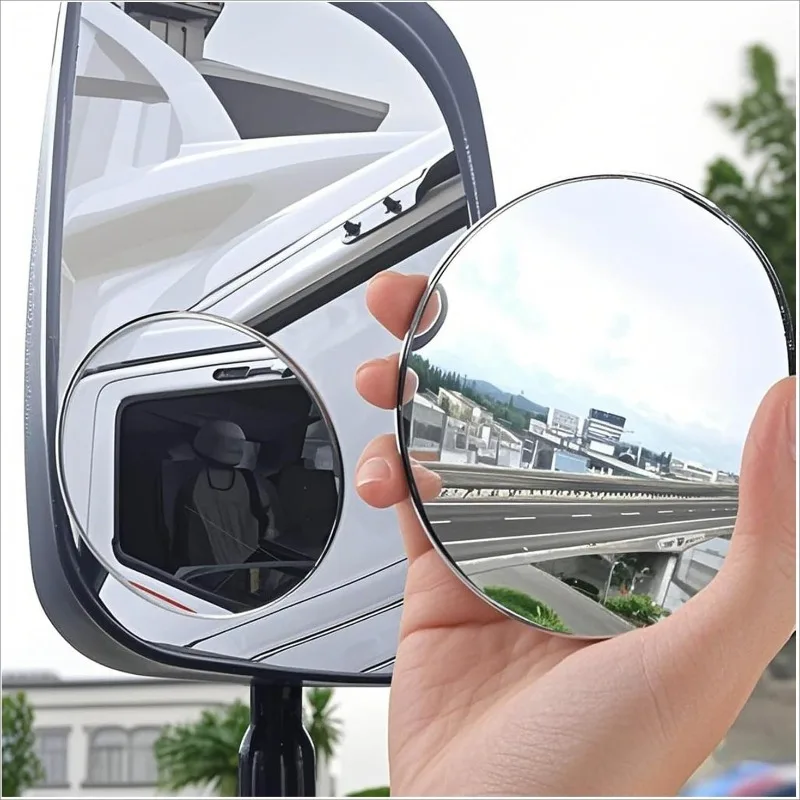 1PC Side Mirrors for Truck Car Blind Spot Mirror Round Convex Wide Angle Waterproof Baby Auto Rear View Mirrors Accessories