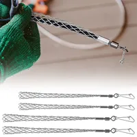 2Pcs Cable Puller Wire Grip  Electrician Tools Stainless Steel Cable Pulling Net Anti Slip Electrical Pulling Grips