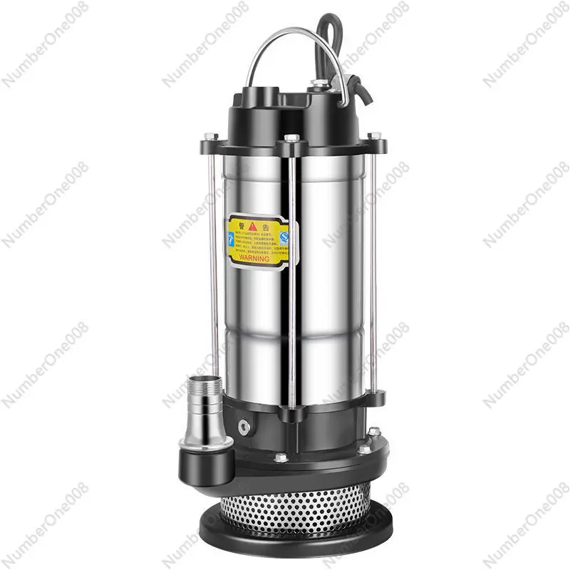 

220V Stainless Steel Submersible Pump Agricultural Pumping Garden Tools Underwater Sewage Self-priming Pump Drainage Lrrigation