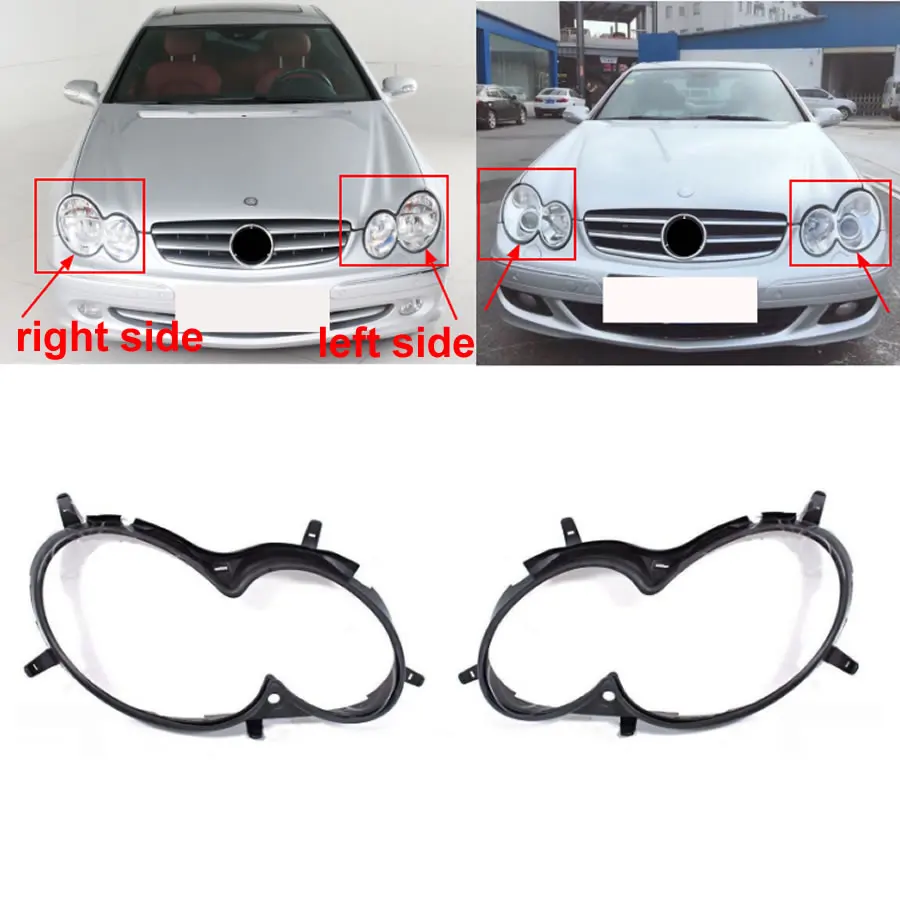 For 2003-2009 Benz W209 CLK200 CLK220 CLK280 CLK320 CLK350 Two-door Lampshade Washer Headlight Seal Rubber Strip Sealing Ringl