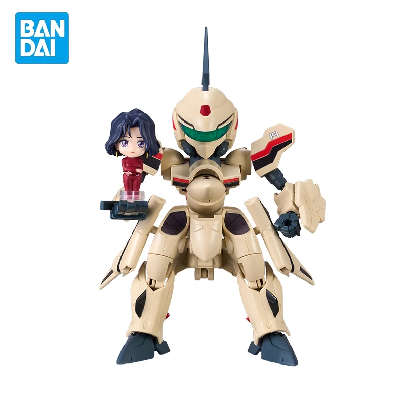 

В наличии Подлинная оригинальная BANDAI TINY SESSION YF-19 (Исаму Dyson) & Mayon · Fang · Длинная супер мерная фигурка крепости Macross