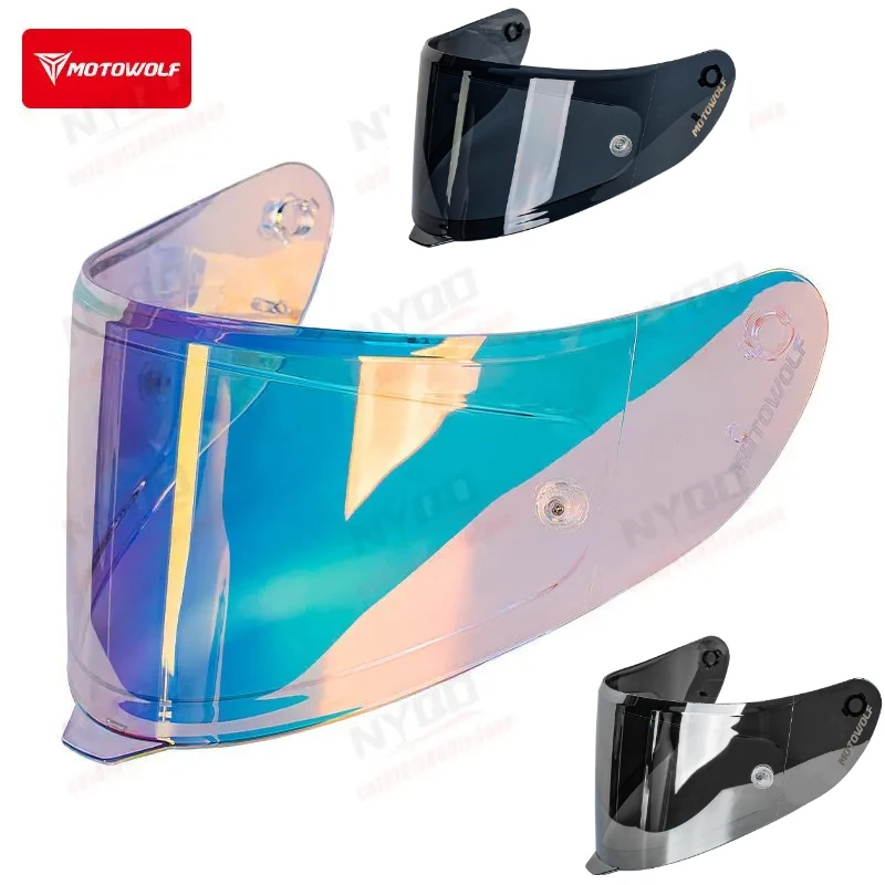 

Motorcycle Helmet Lens for Motowolf H1 Full Helmet Colored Lens VISORS Windshield Replacement Accessories