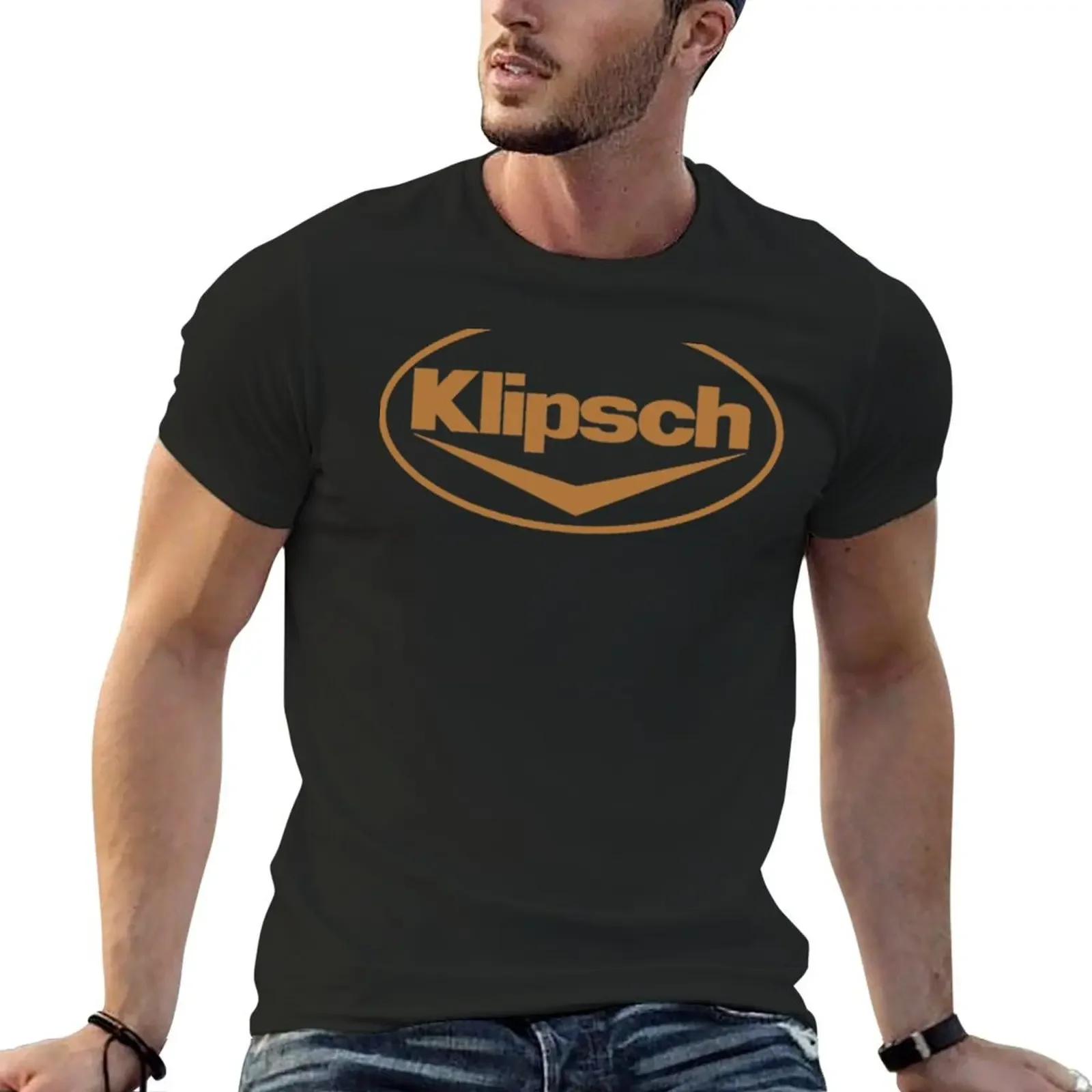 Best Selling Klipsch Logo T-Shirt custom t shirt cheap stuff quick-drying Men's clothing