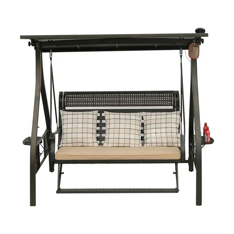 

Балкон, крытый домашний парк, Интернет-кресло-качалка со знаменитостями, двойное кресло-качалка из кованого железа, кресло-качалка