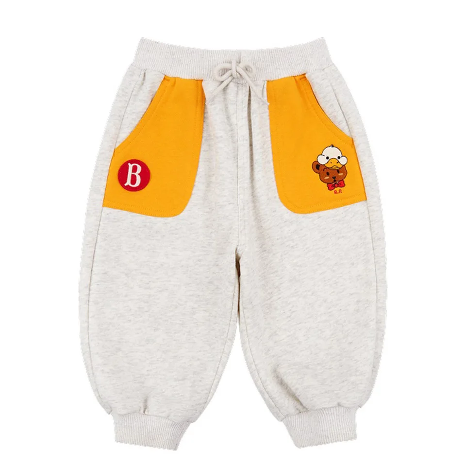 طقم سويت شيرت للأطفال 2025 خريف/شتاء موضة جديدة كرتونية سميكة دافئة للأولاد والبنات سترة من القطن الخالص سترة لطيفة