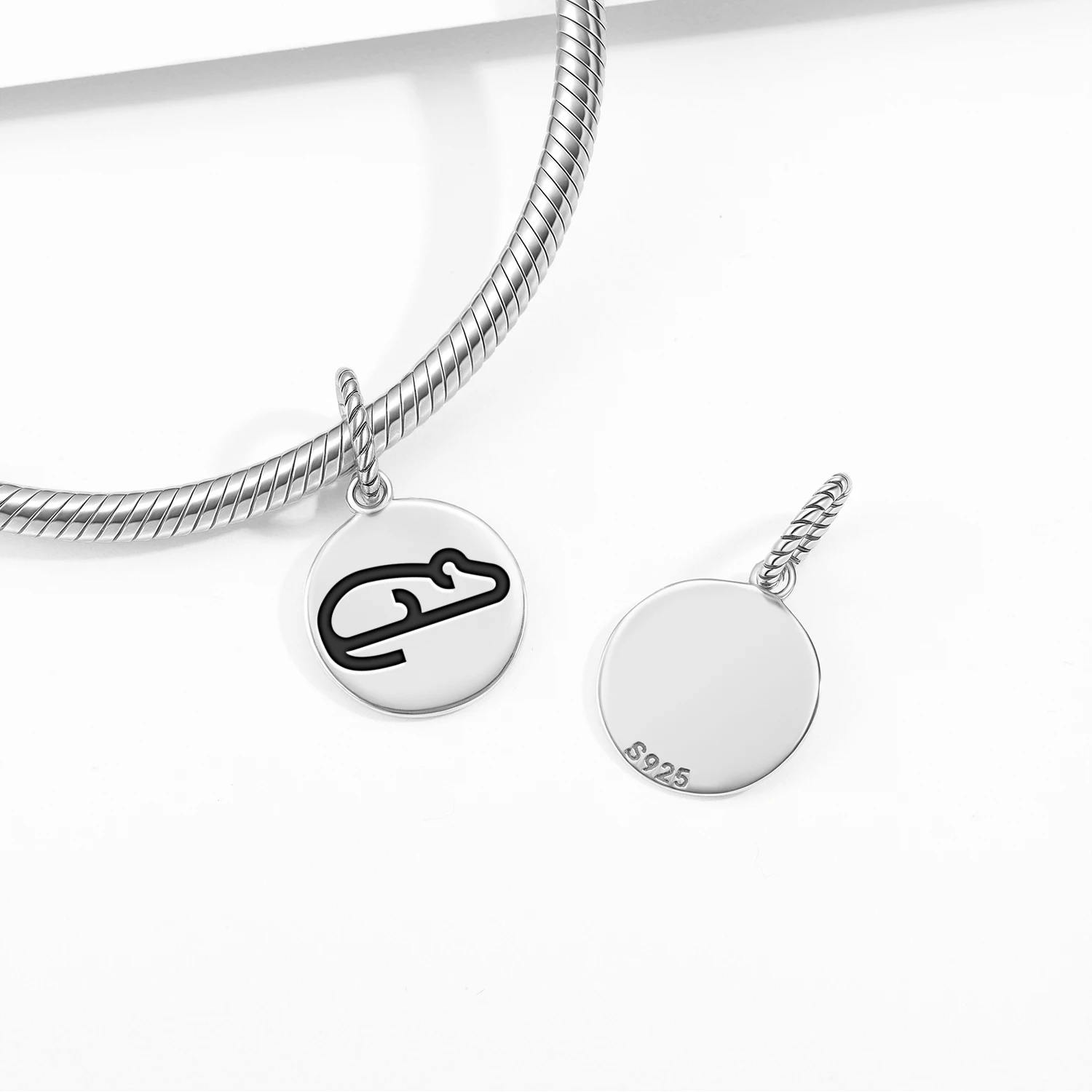 Animal MOUSE Pendant 925 Sterling Silver Symbol Charm Bead for Women Bracelet Necklace Jewelry Fashion