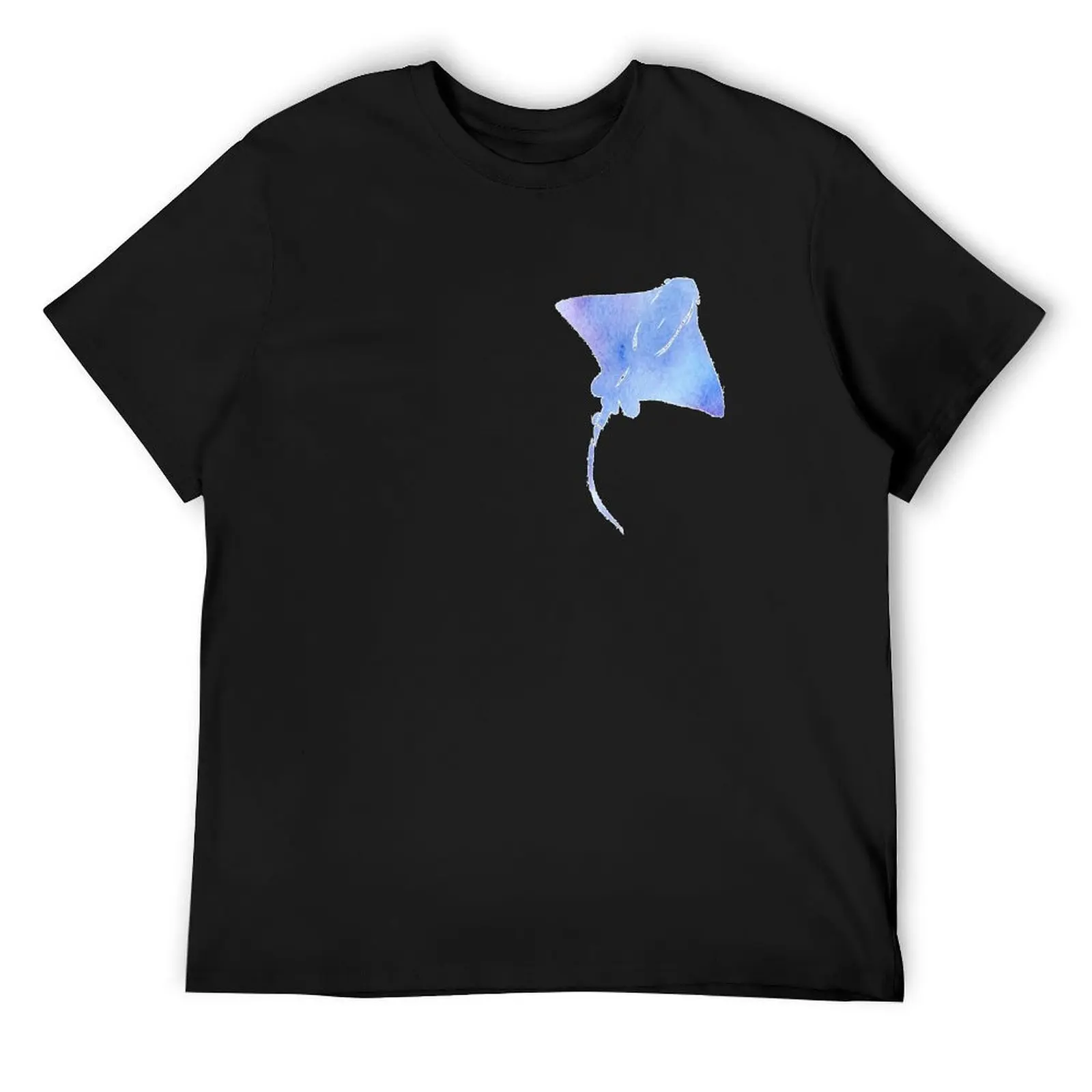 Watercolor Stingray T-Shirt plain customizeds for a boy baggy shirts t shirt men 100℅ cotton