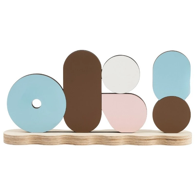 

Cute bear home desktop ornament, living room entrance creative clock wine cabinet decoration