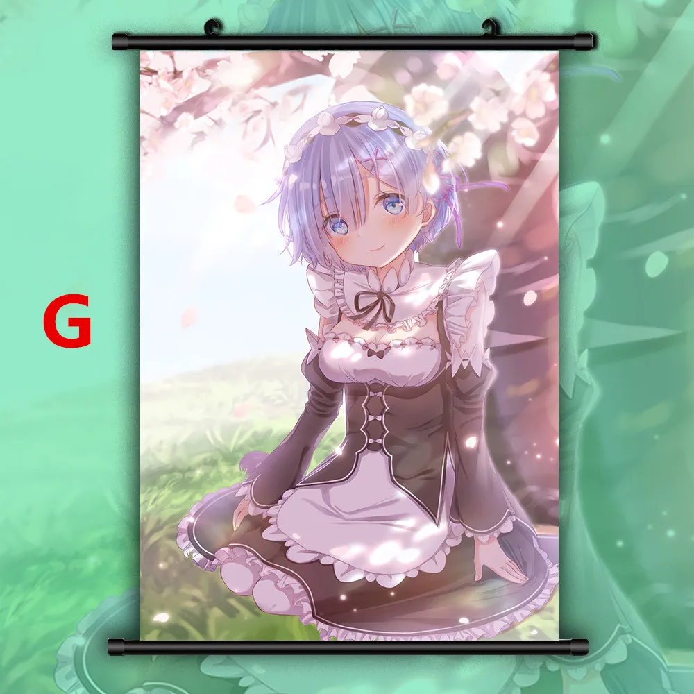 Children Room Decor Re Zreo Ram Rem Emilia Canvas Posters Anime Wall Art Pictures Canvas Painting Print Home Decoration No Frame