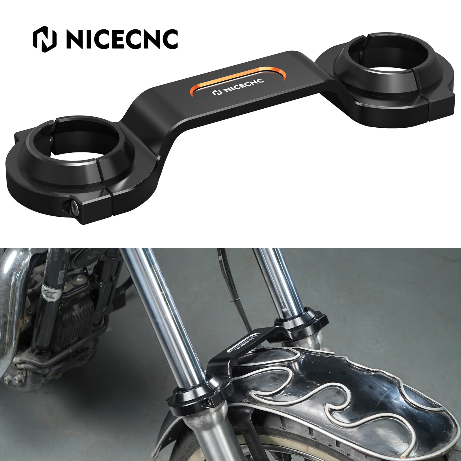 

For 09-2014 Harley Iron 883 XL883N Fork Brace Stabilizer for Harley Iron 1200 XL1200NS 2018-2020 1200 Low XL1200L 2008 2009 2011