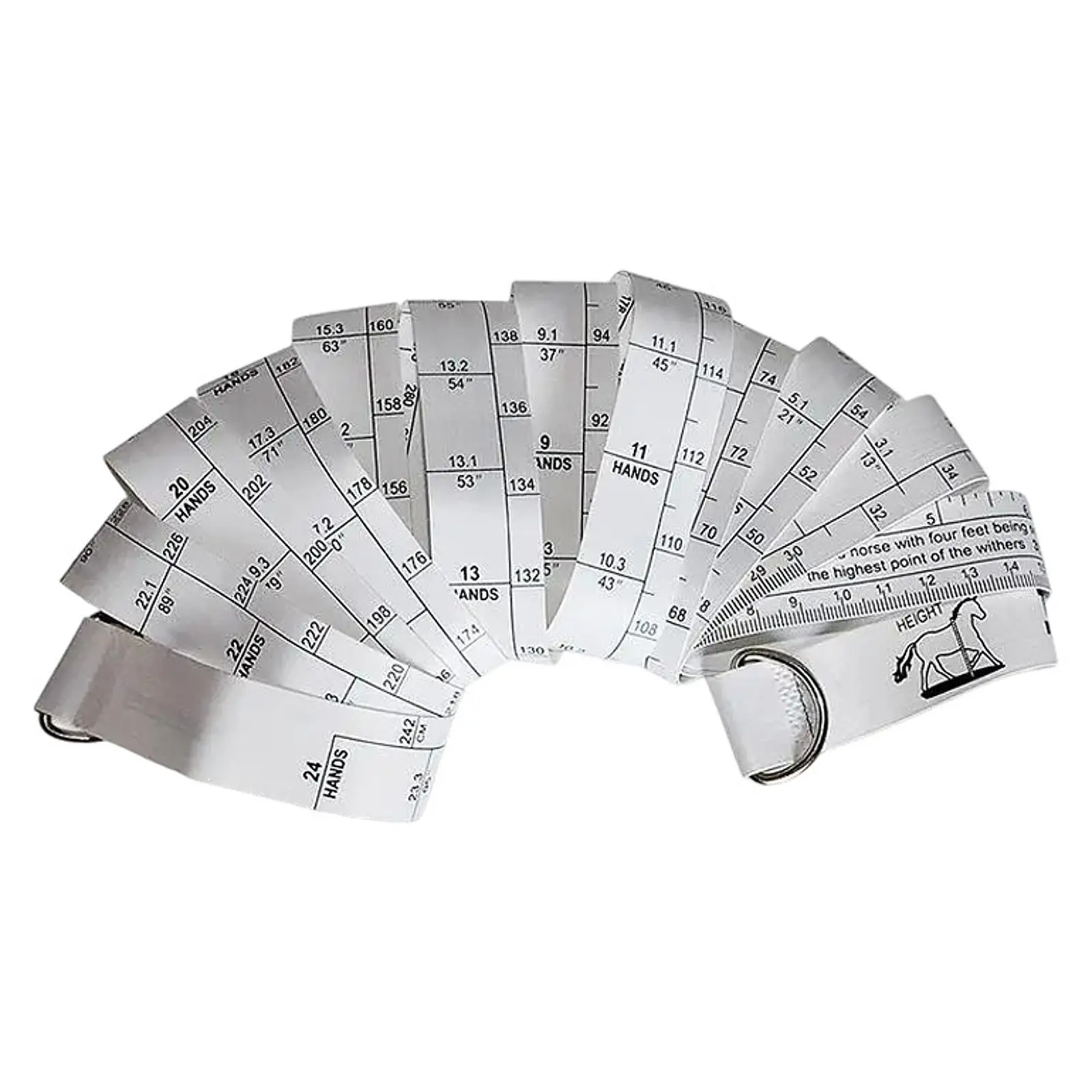 Livestock Height Weight Tape Measure Portable PVC Horse Cattle Measuring Ruler for Stable Farm Animal