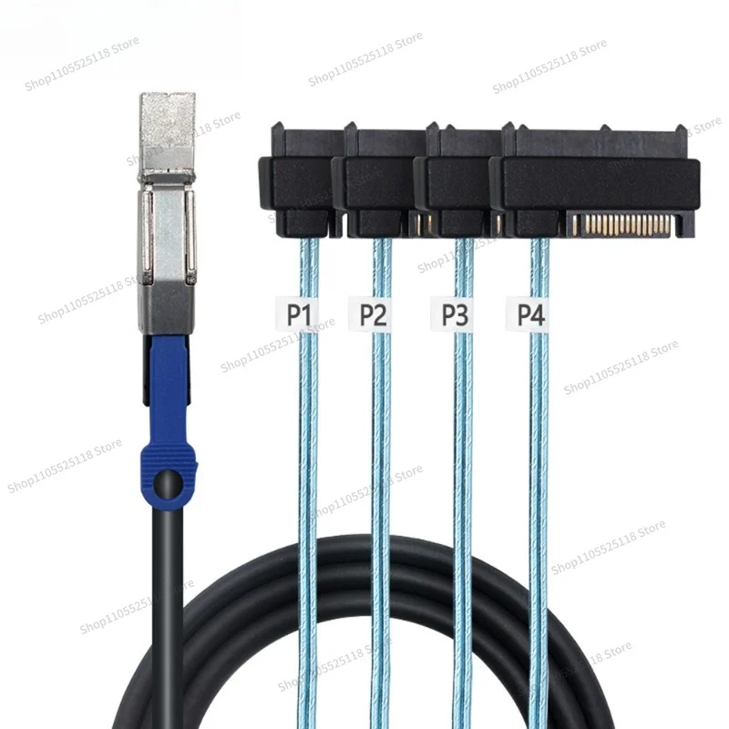 For SFF-8644 To SFF-8482 29P 2-in-1 Array, Data Cable