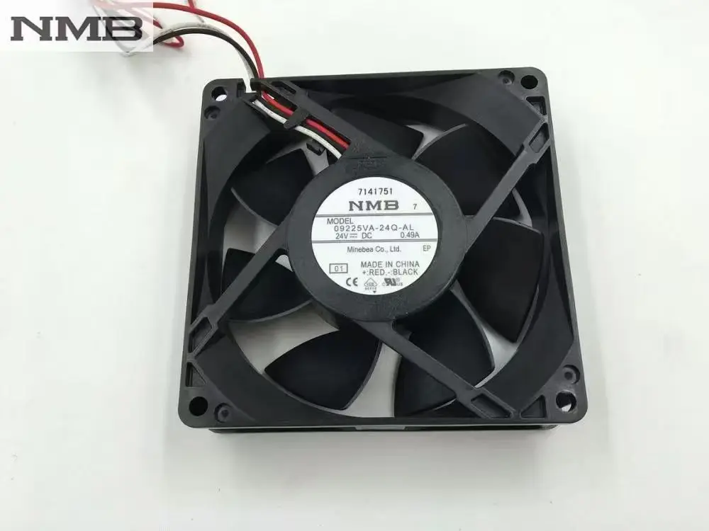 Original For NMB 09225VA-24Q-AL 9225 24V 0.49A case heat dissipation three wire cooling fan