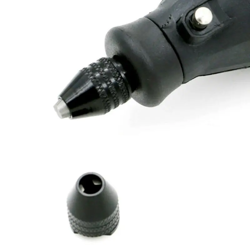 

0.3-3.2mm Electric Grinding Grinder Three-jaw Chuck High Carbon Steel Black M8 * 0.75mm Rust-Proof Rotary Tools