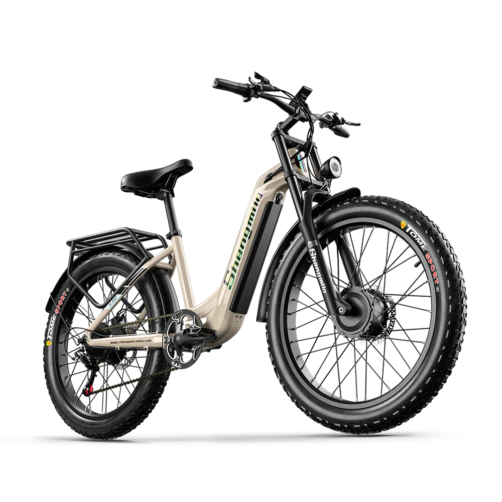 Shengmilo S700 Elektrische Fiets voor Volwassenen 2000W Tweemotor 17.5AH 840WH Verwijderbare Batterij Vetband E-bike 26 Inch E-Mountain Ebike