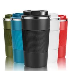 380ML/510ML Stainless Steel Coffee Cup Insulated Bottle Vacuum Flask with Lid Keep Drinks Hot or Cold Office Home Thermal Mug